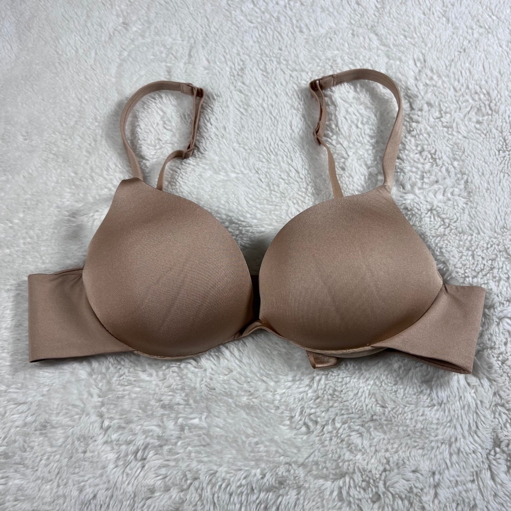 SKIMS Women's Fits Everybody Push Up Bra Bronze Neutral Underwire 34A RN 158973